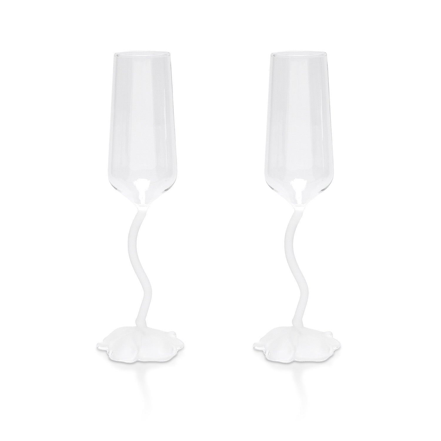 Floral Champagne Glasses - Venusetflleur