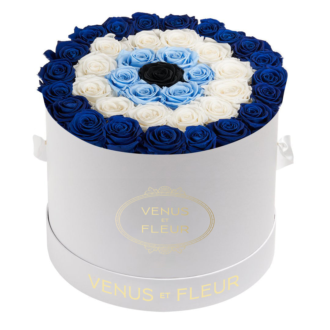 Evil Eye Symbol in Large Round Box - Venusetflleur