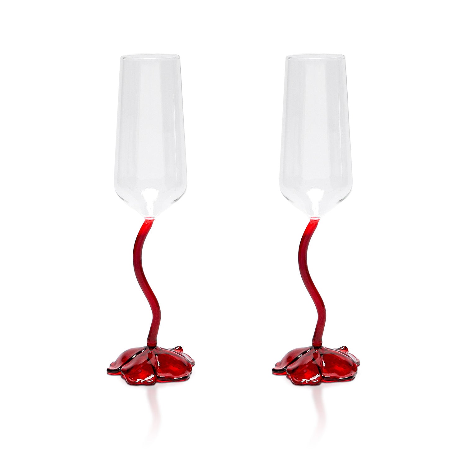 Floral Champagne Glasses - Venusetflleur